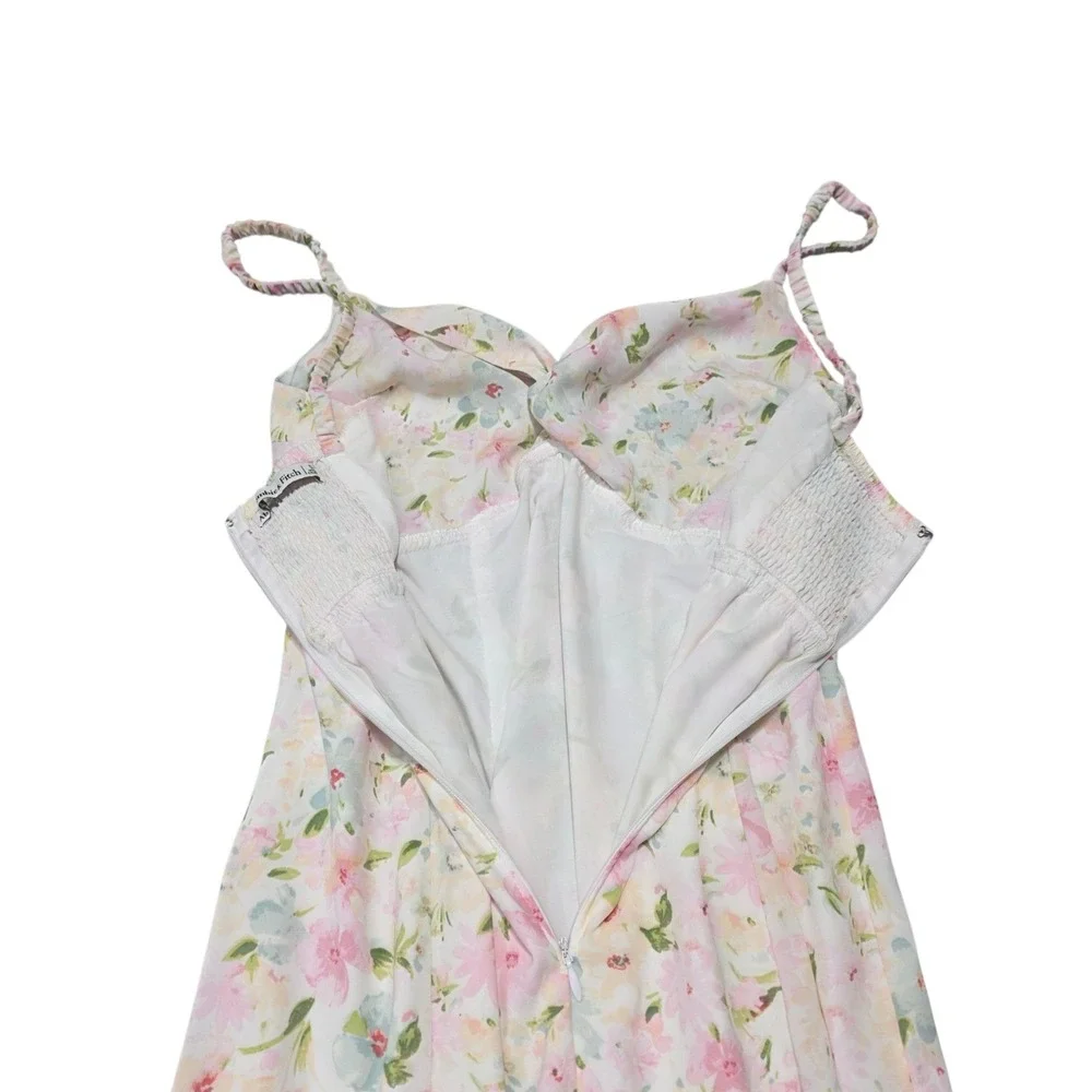 Abercrombie & Fitch Floral Midi Dress Summer Spaghetti Strap Sundress‎ Size S